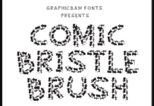 Comic Bristle Brush Font Poster 1