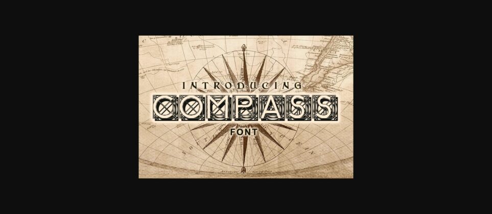Compass Font Poster 3