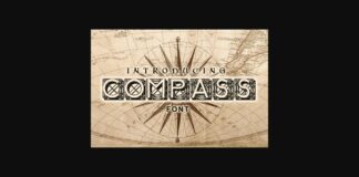 Compass Font Poster 1