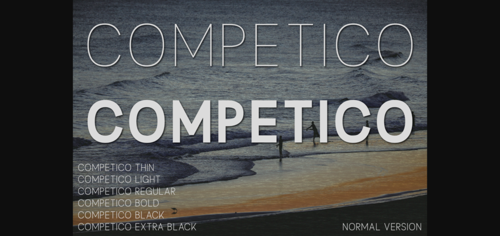 Competico Font Poster 3