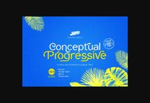 Conceptual Progressive Font Poster 1