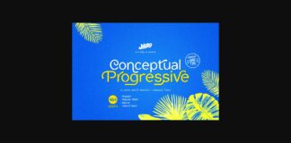 Conceptual Progressive Font Poster 1