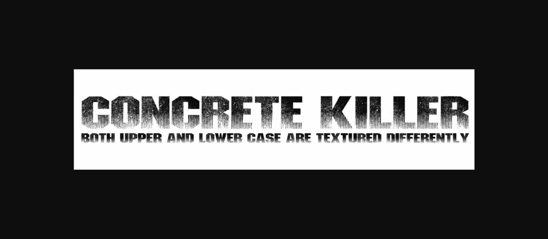 Concrete Killer Font Poster 4