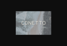 Conetto Font Poster 1