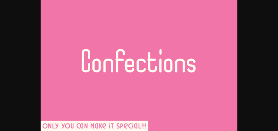 Confections Font Poster 3
