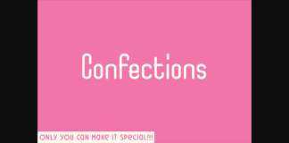 Confections Font Poster 1