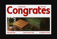 Congrates Font Poster 1