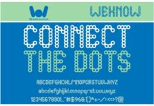 Connect the Dots Font Poster 1