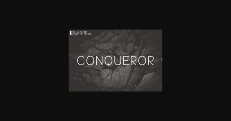 Conqueror Font Poster 3