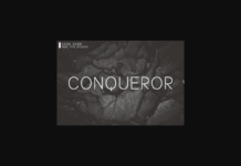 Conqueror Font Poster 1