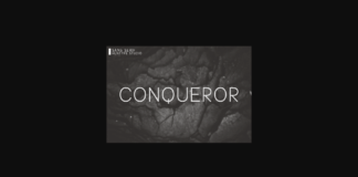 Conqueror Font Poster 1
