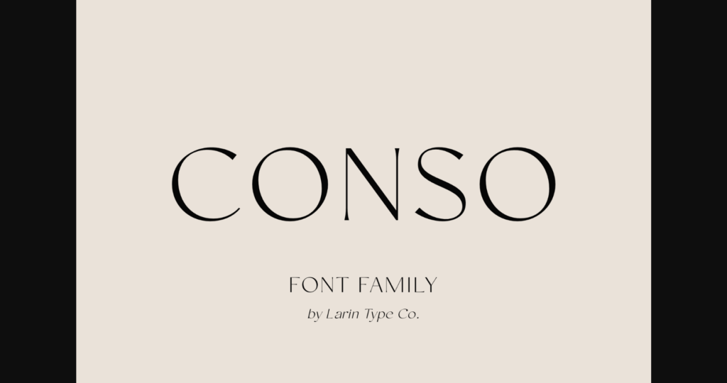 Conso Font Poster 1