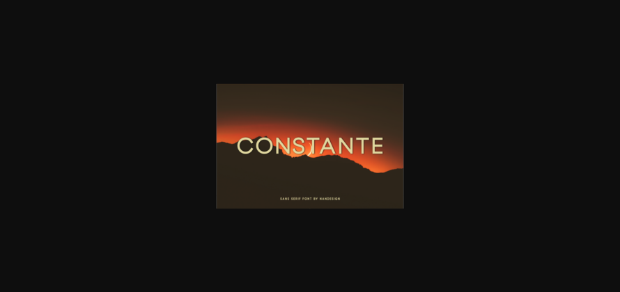 Constante Font Poster 3