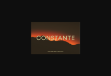 Constante Font Poster 1