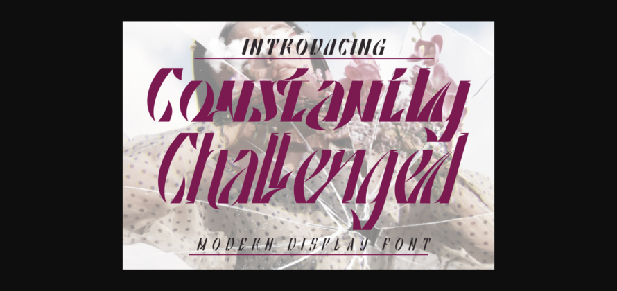 Constantly Challenged Font Poster 3