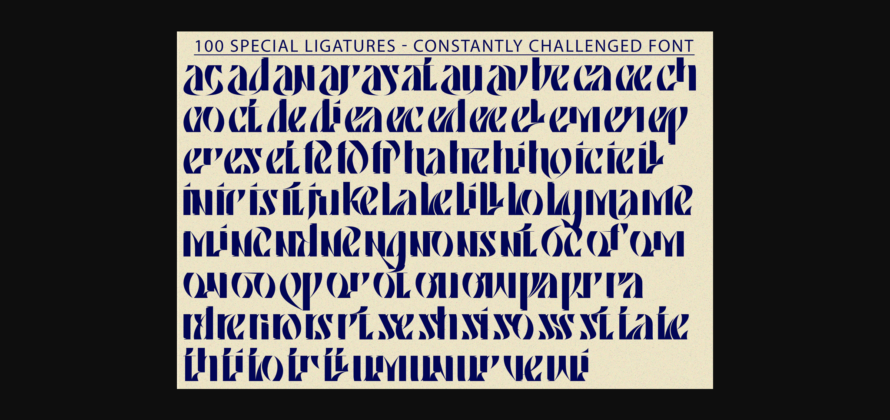 Constantly Challenged Font Poster 9
