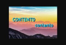 Contento Font Poster 1