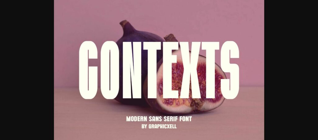 Contexts Font Poster 3