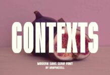 Contexts Font Poster 1