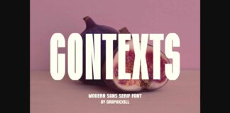 Contexts Font Poster 1