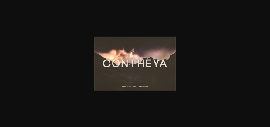 Contheya Font Poster 3