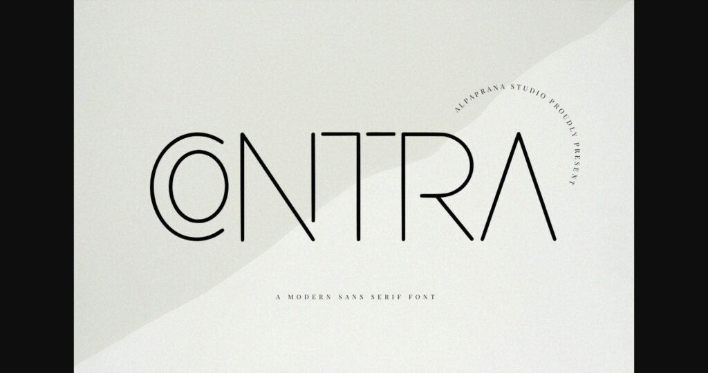 Contra Font Poster 3