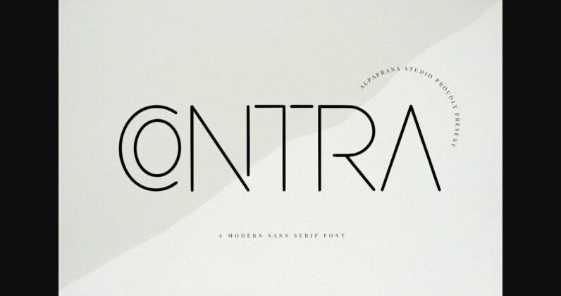 Contra Font Poster 3