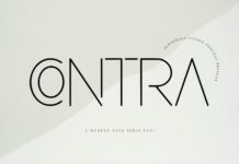 Contra Font Poster 1