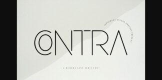 Contra Font Poster 1