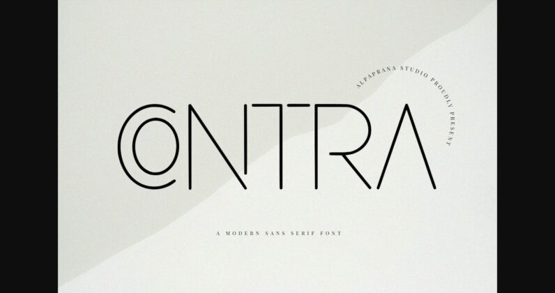 Contra Font Poster 1