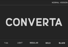 Converta Font Converta Font Poster 1