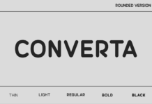 Converta Rounded Font Poster 1
