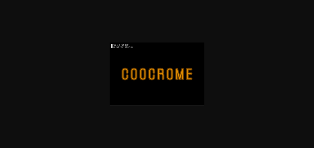 Coocrome Font Poster 3