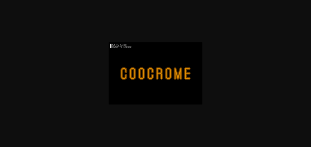 Coocrome Font Poster 1