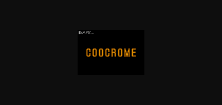 Coocrome Font Poster 1