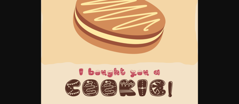 Cookie Fancy Font Poster 6