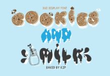 Cookies and Milk Font Poster 1