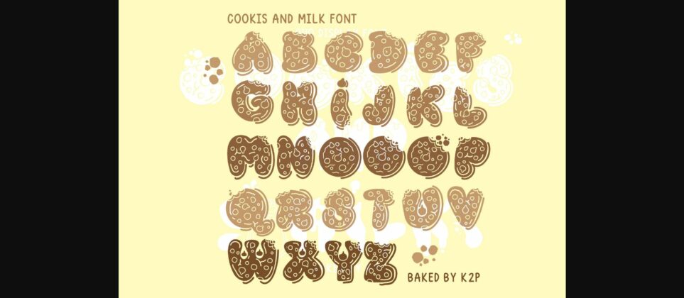 Cookies and Milk Font Poster 4