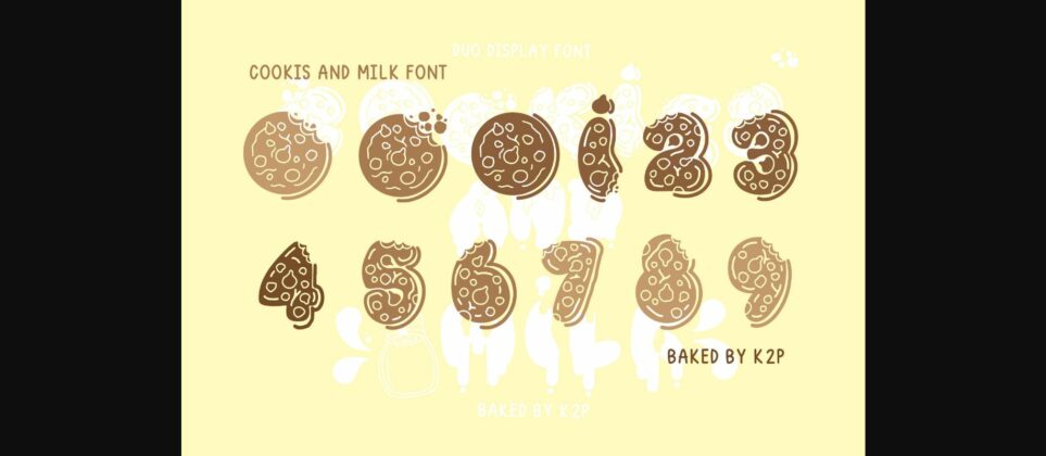 Cookies and Milk Font Poster 5