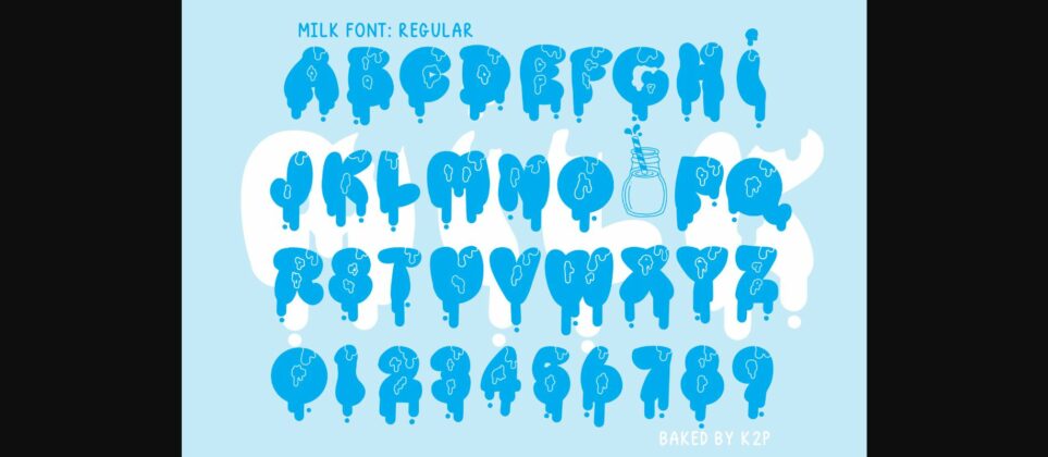Cookies and Milk Font Poster 9