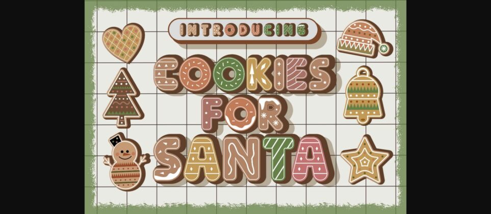 Cookies for Santa Font Poster 3