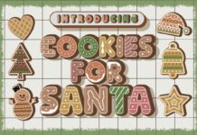 Cookies for Santa Font Poster 1