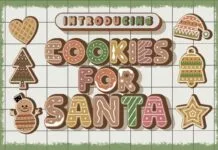 Cookies for Santa Font Cookies for Santa Font Poster 1
