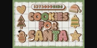 Cookies for Santa Font Poster 1