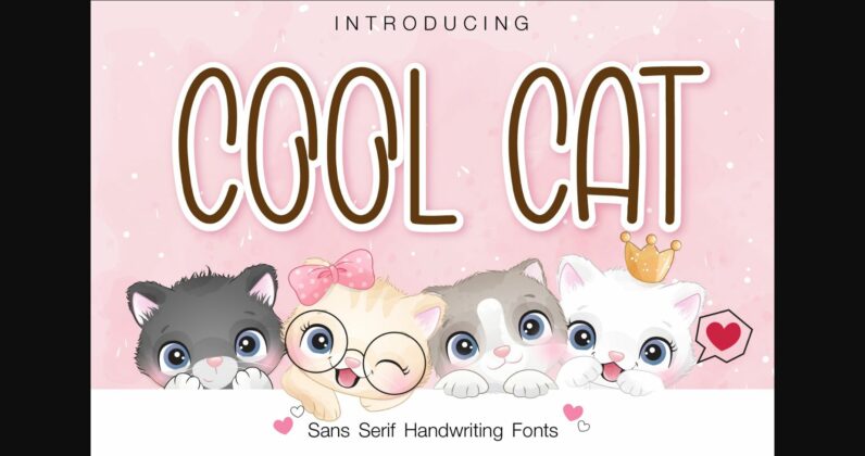 Cool Cat Font Poster 3