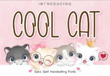 Cool Cat Font Poster 1