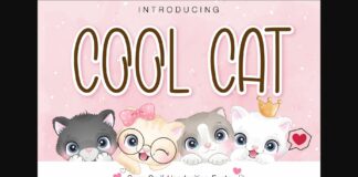 Cool Cat Font Poster 1