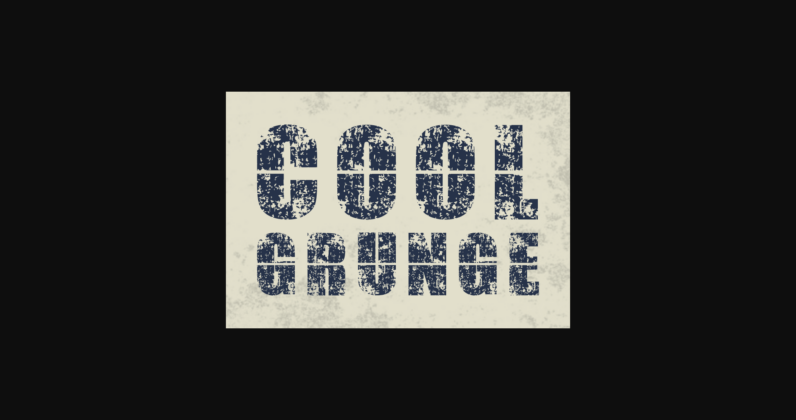 Cool Grunge Font Poster 3