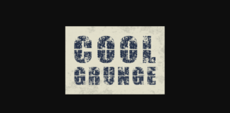 Cool Grunge Font Poster 1