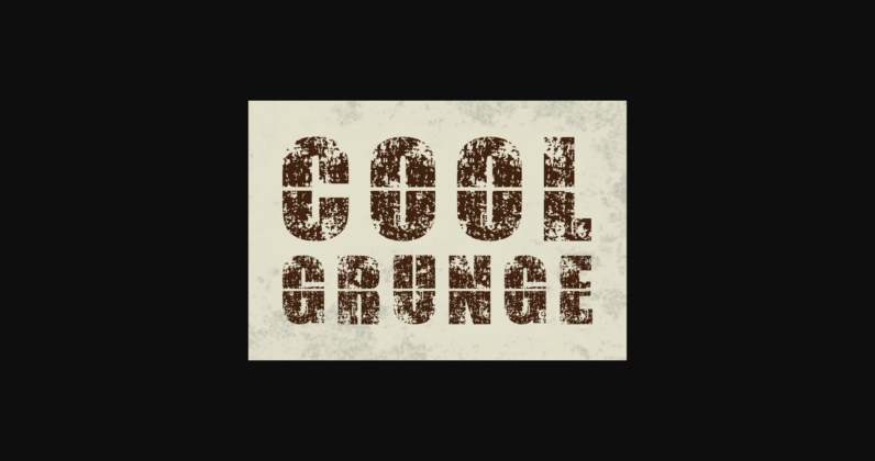 Cool Grunge Font Poster 5